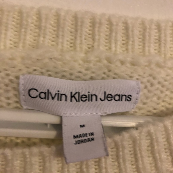 White knit Calvin Klein sweater - Picture 4 of 6